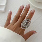 Flower Geometric Ring - VEYAROSE