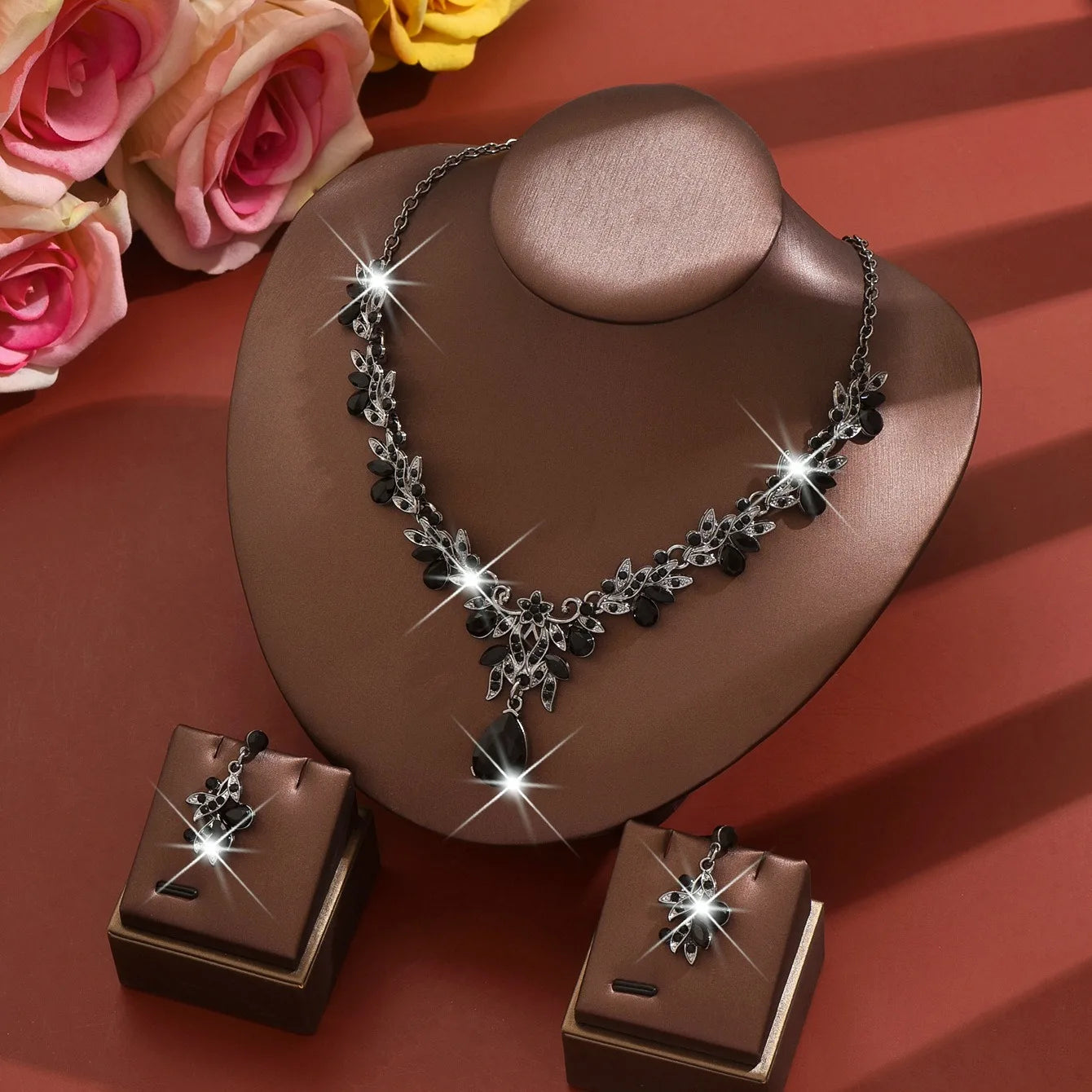 Teardrop Drop Jewelry Set - VEYAROSE