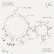Pearl Shell Starfish Necklace - VEYAROSE