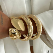 Geometric Chunky Wide Ring - VEYAROSE