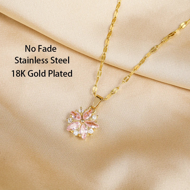 Sakura Pink Necklace - VEYAROSE