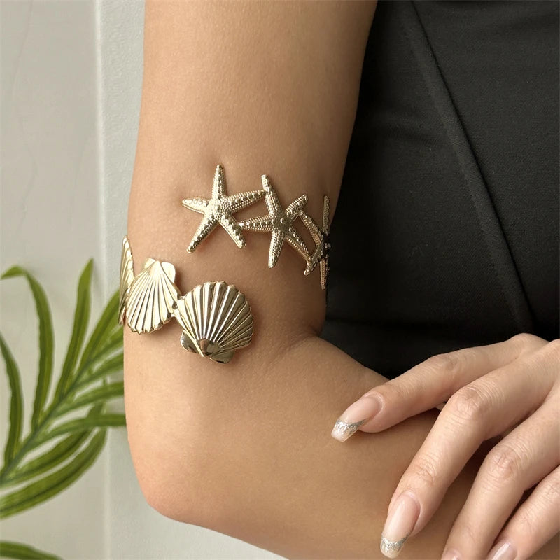 Shell Starfish Ocean Arm Bracelet - VEYAROSE