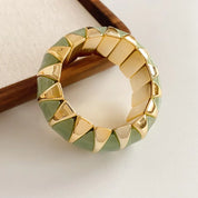 Acrylic Geometric Organic Cuff Bracelet - VEYAROSE