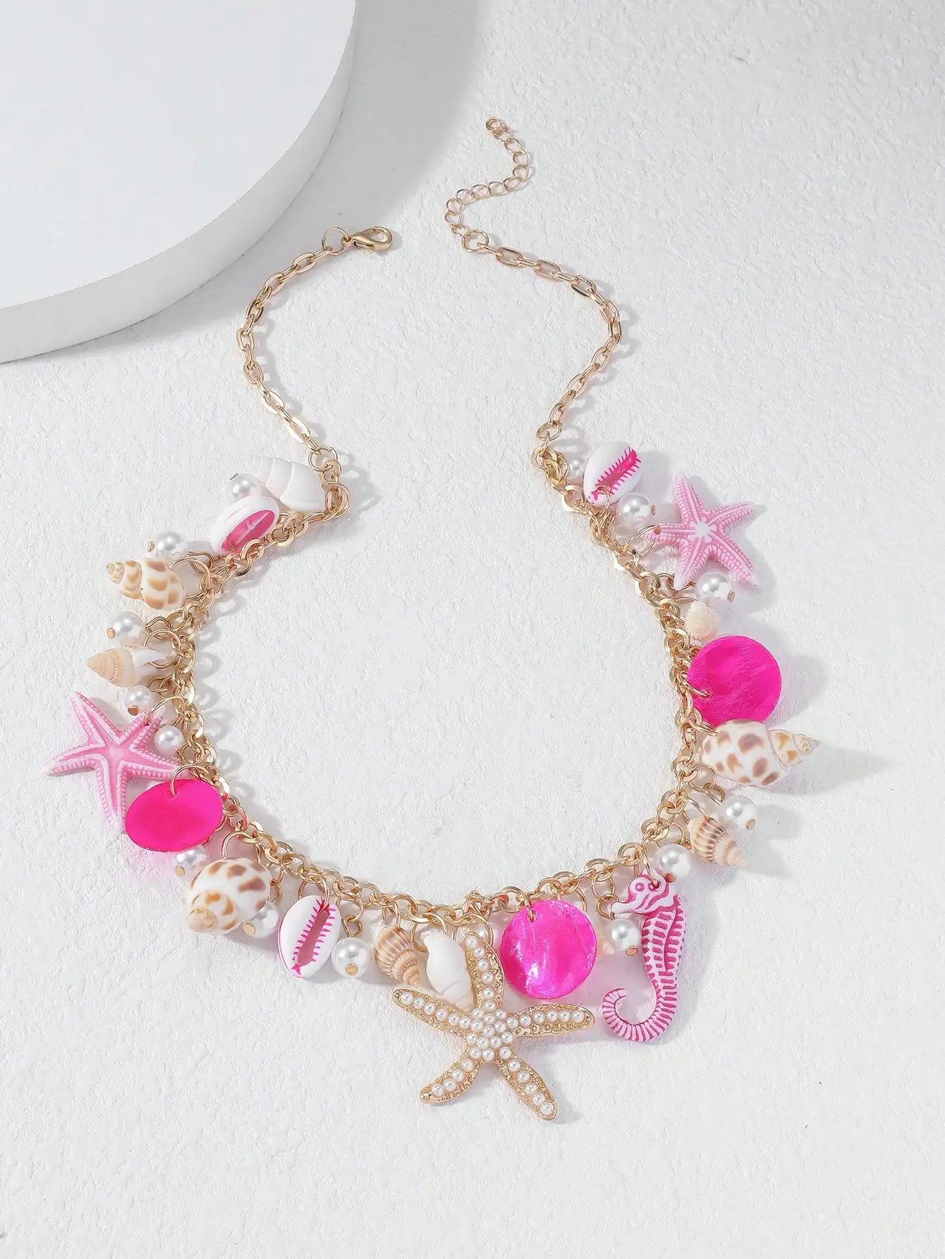 Pearl Shell Starfish Necklace - VEYAROSE