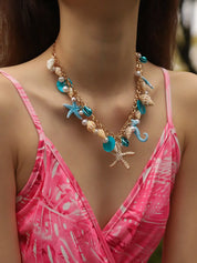 Pearl Shell Starfish Necklace - VEYAROSE