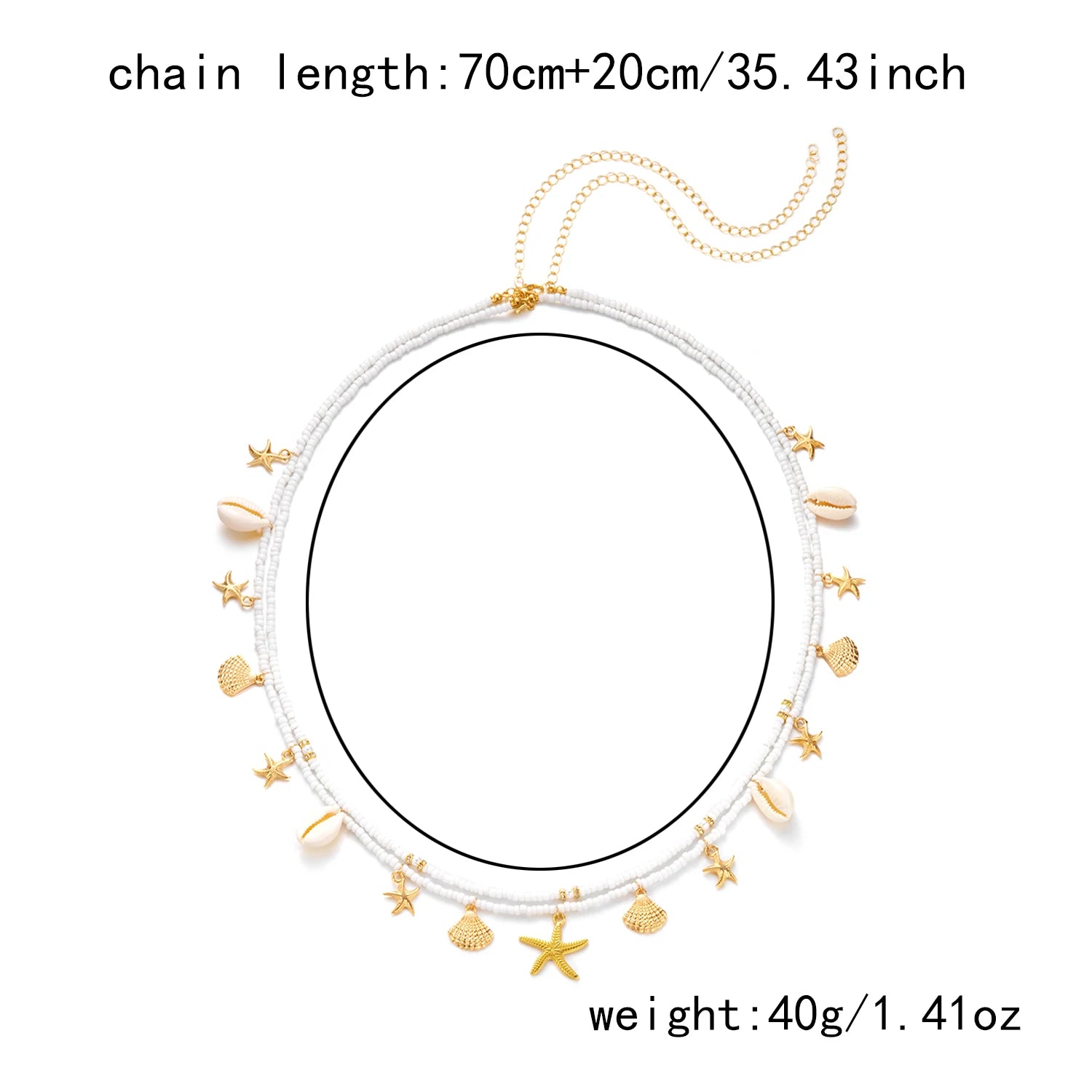 Pearl Shell Starfish Body Chain - VEYAROSE