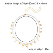 Pearl Shell Starfish Body Chain - VEYAROSE