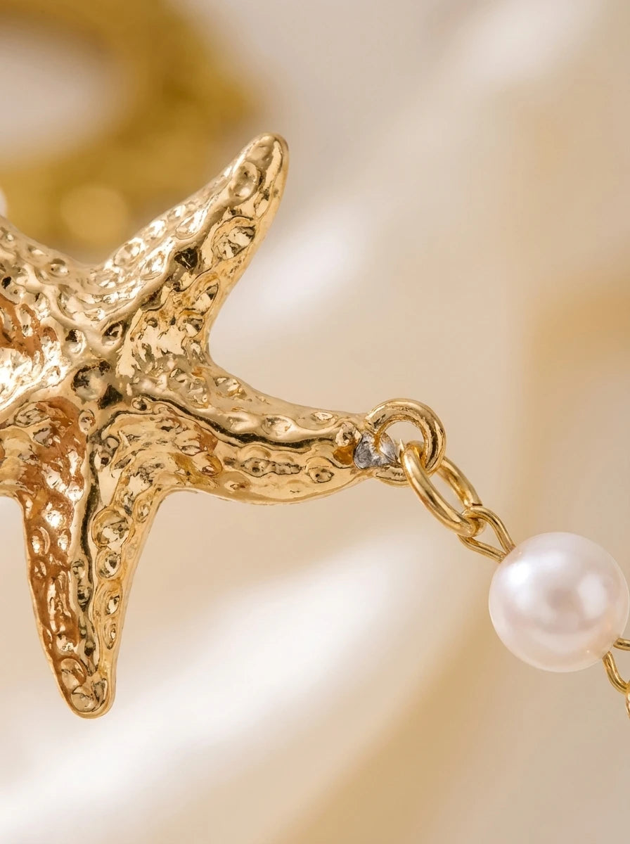 Pearl Starfish Body Chain - VEYAROSE