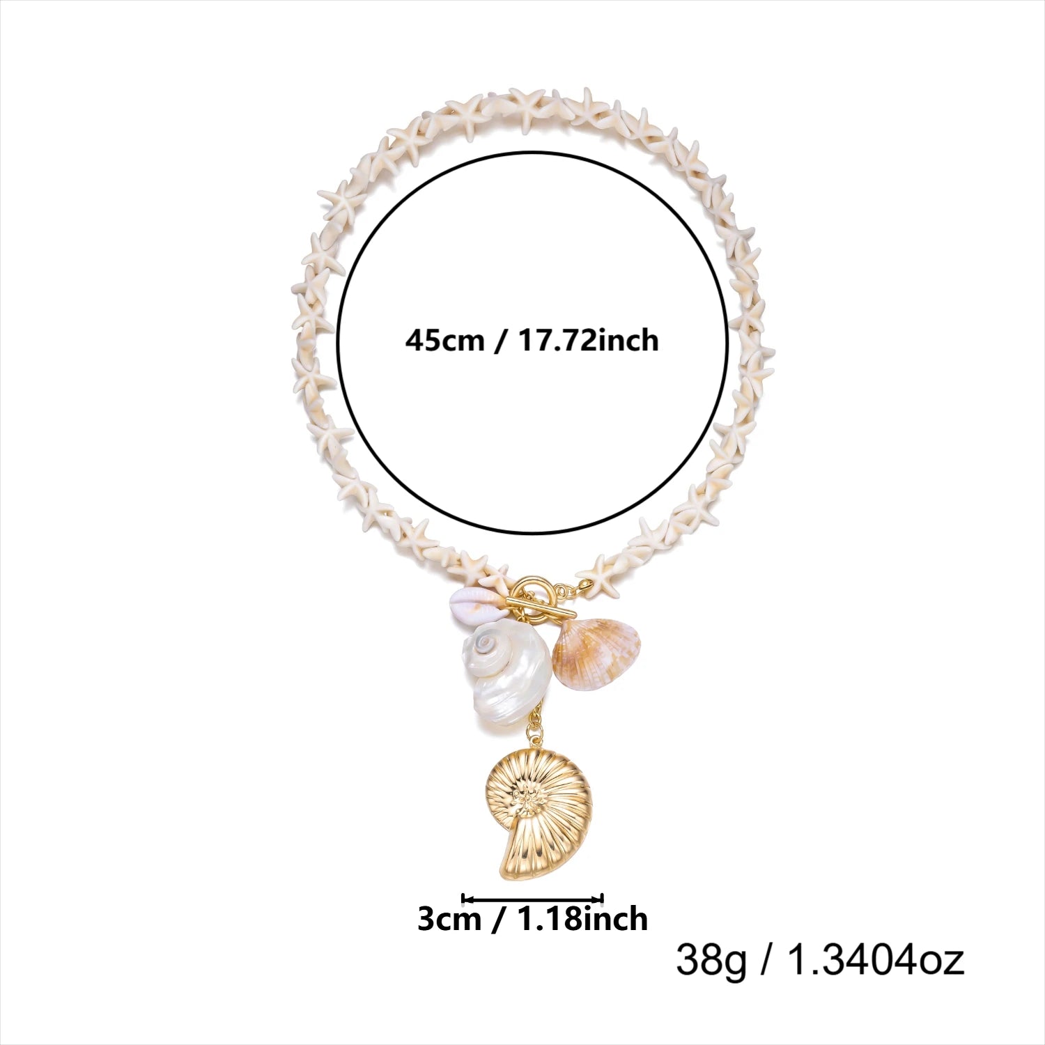 Pearl Shell Starfish Choker Necklace - VEYAROSE