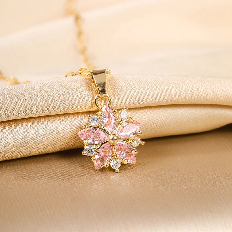 Sakura Pink Necklace - VEYAROSE