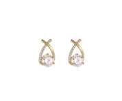 Crystal Stud Earrings - VEYAROSE
