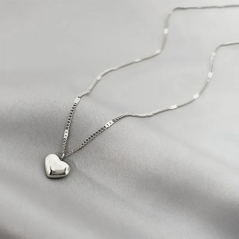 Heart Geometric Necklace - VEYAROSE