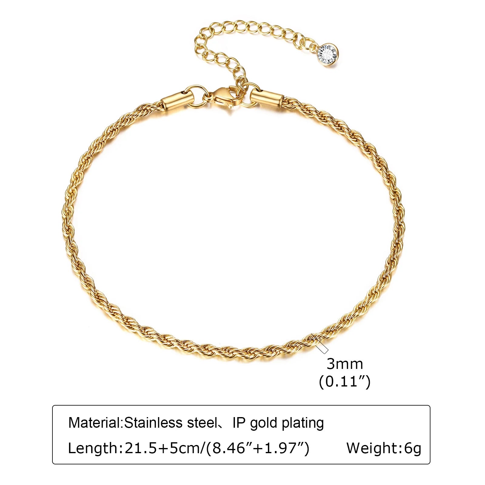 Evil Eye Beaded Blue Anklet - VEYAROSE