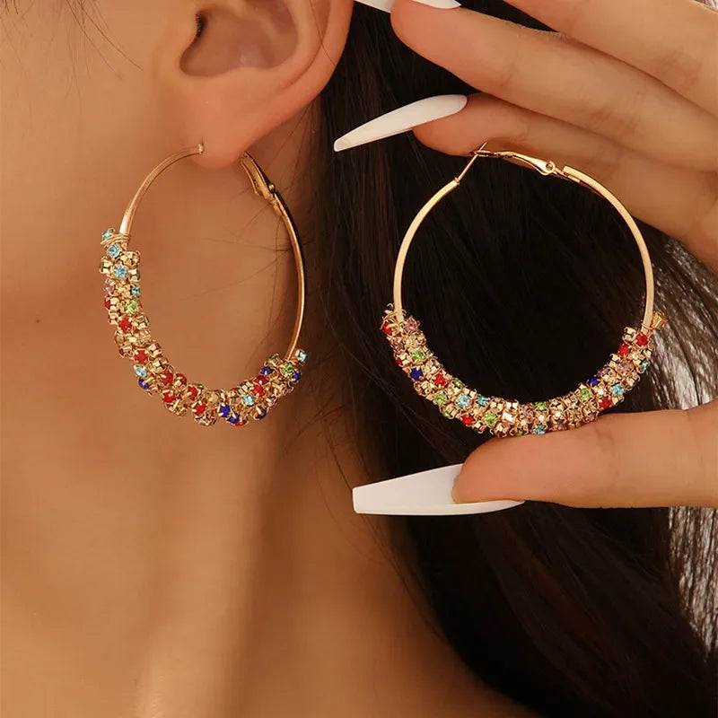 CZ Hoop Earrings - VEYAROSE