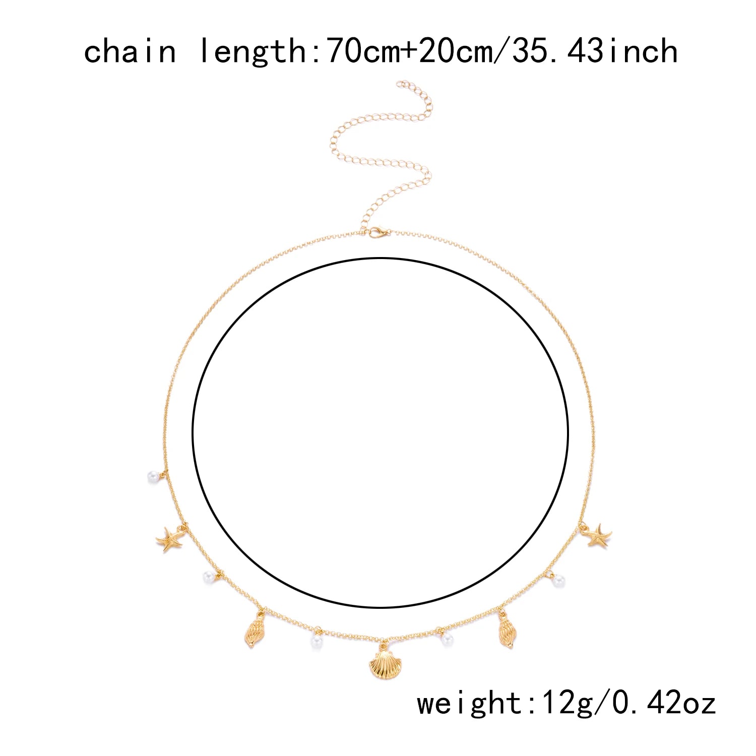 Pearl Shell Starfish Body Chain - VEYAROSE