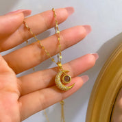 CZ Pearl Shell Choker Necklace - VEYAROSE