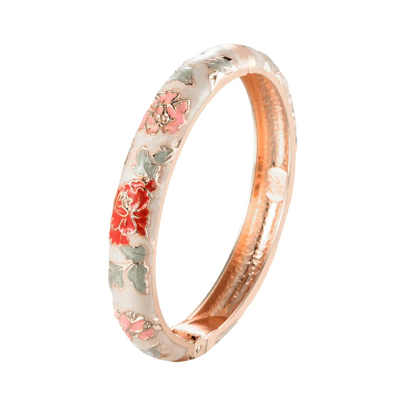 Flower Bangle Bracelet - VEYAROSE