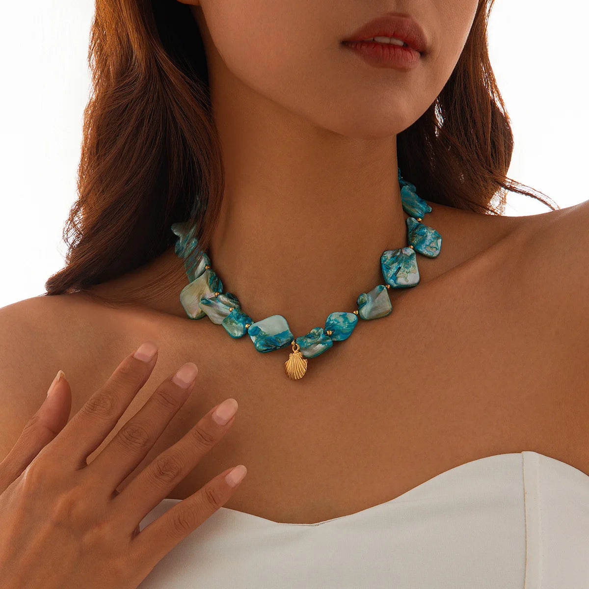 Shell Starfish Conch Necklace - VEYAROSE
