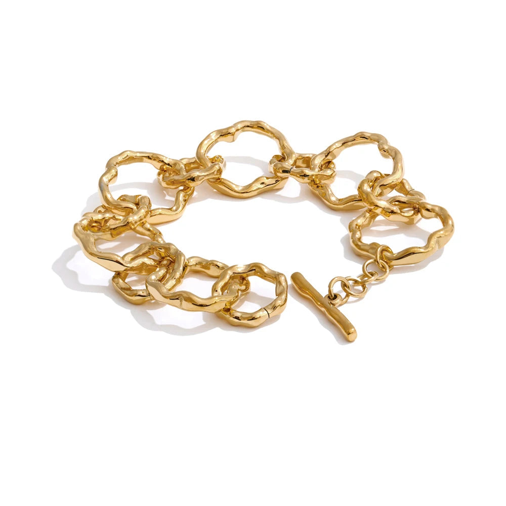 Handmade Chain Bangle Bracelet - VEYAROSE