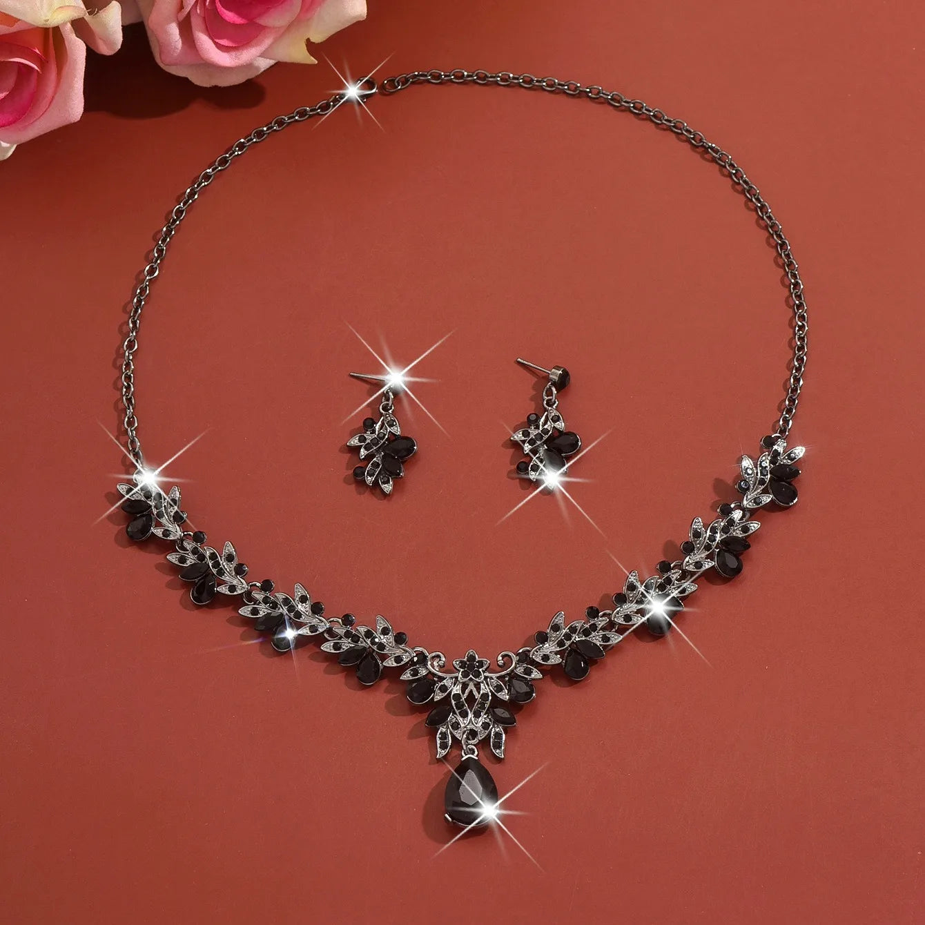 Teardrop Drop Jewelry Set - VEYAROSE