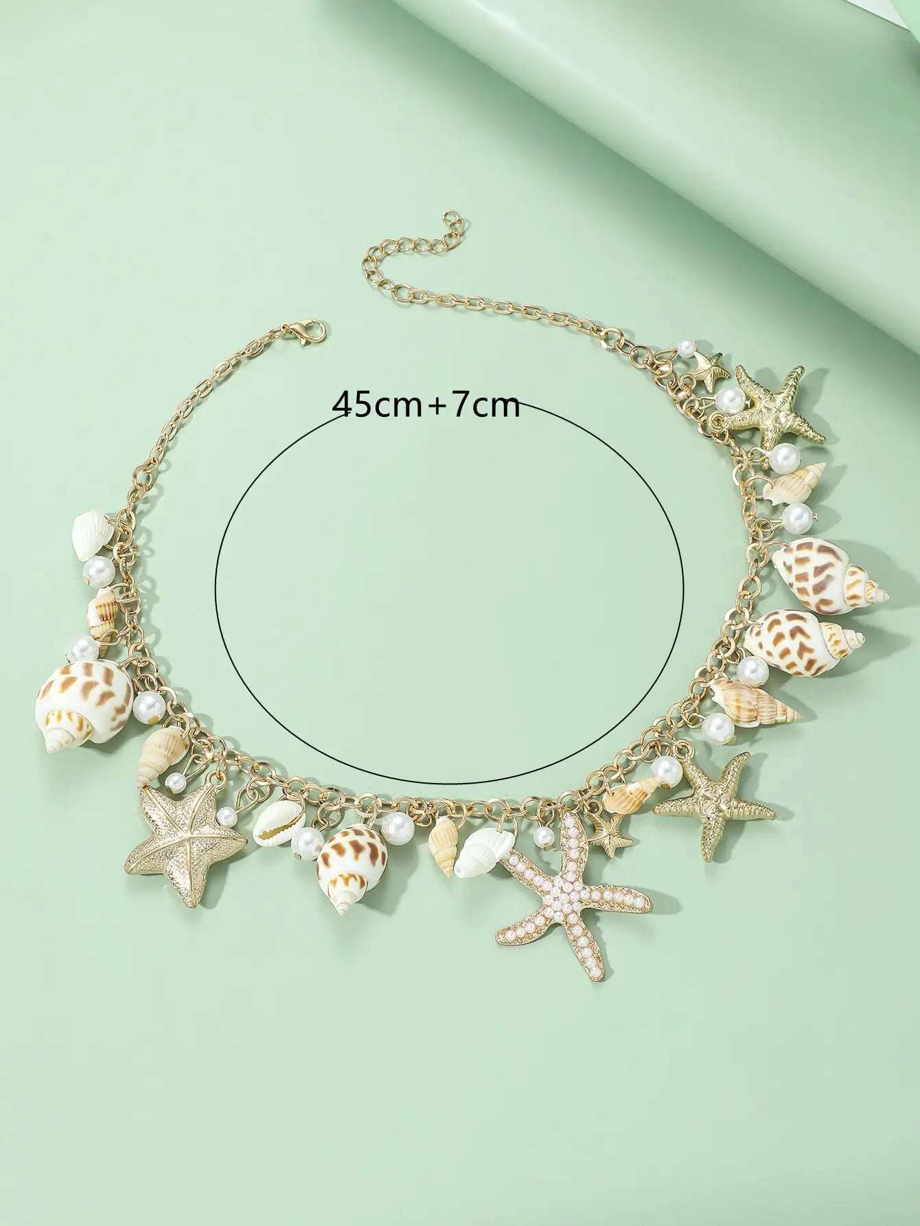 Pearl Shell Starfish Necklace - VEYAROSE