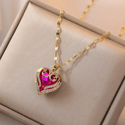 Pearl Heart Necklace - VEYAROSE