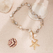 Shell Starfish Conch Necklace - VEYAROSE