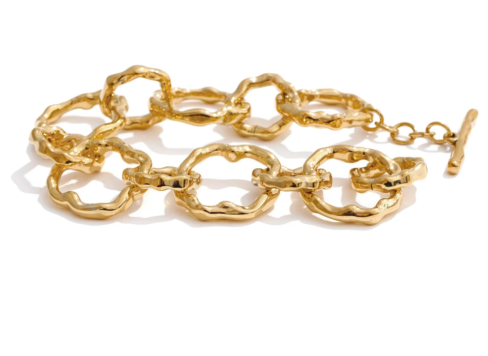 Handmade Chain Bangle Bracelet - VEYAROSE