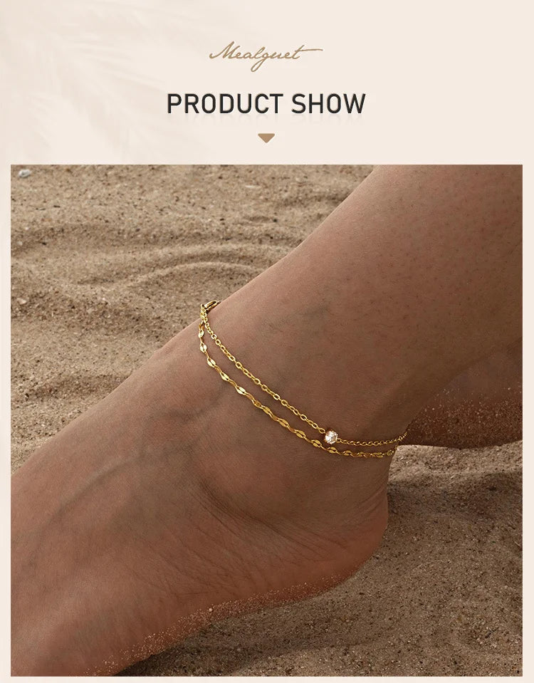 CZ Anklet - VEYAROSE