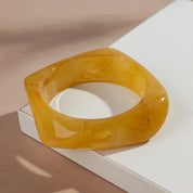 Resin Acrylic Geometric Cuff Bracelet - VEYAROSE