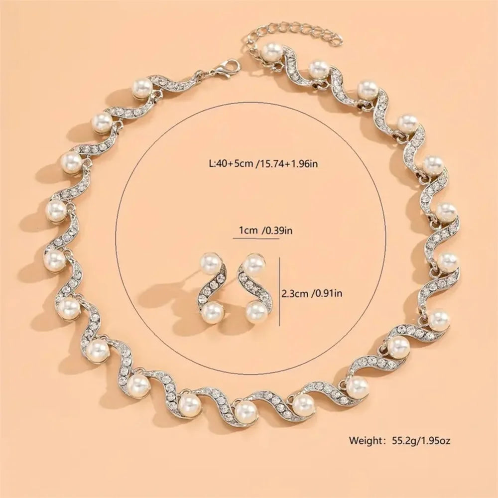 Pearl Jewelry Set - VEYAROSE