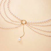 Pearl Baroque Beaded Choker Necklace - VEYAROSE
