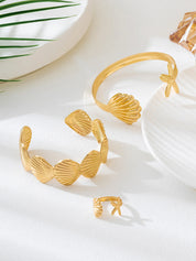 Shell Starfish Ocean Ring Set - VEYAROSE