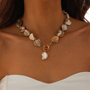 Shell Starfish Conch Necklace - VEYAROSE