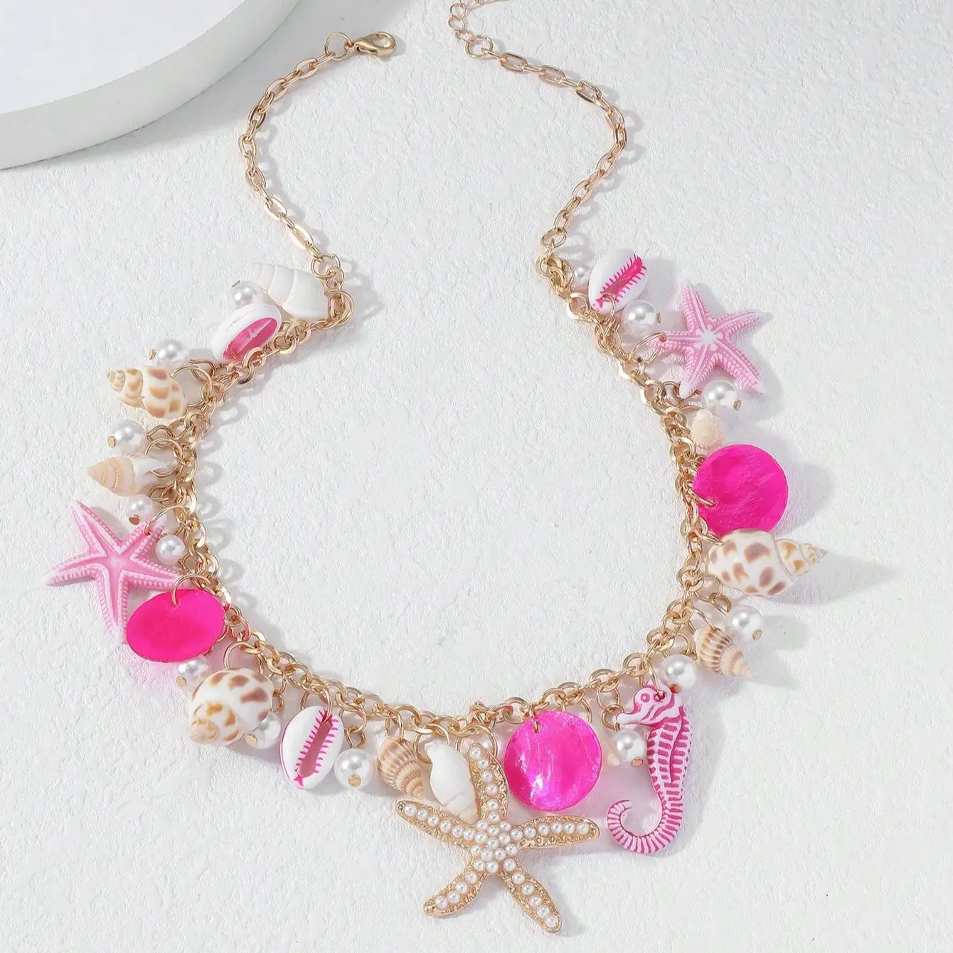 Pearl Shell Starfish Necklace - VEYAROSE