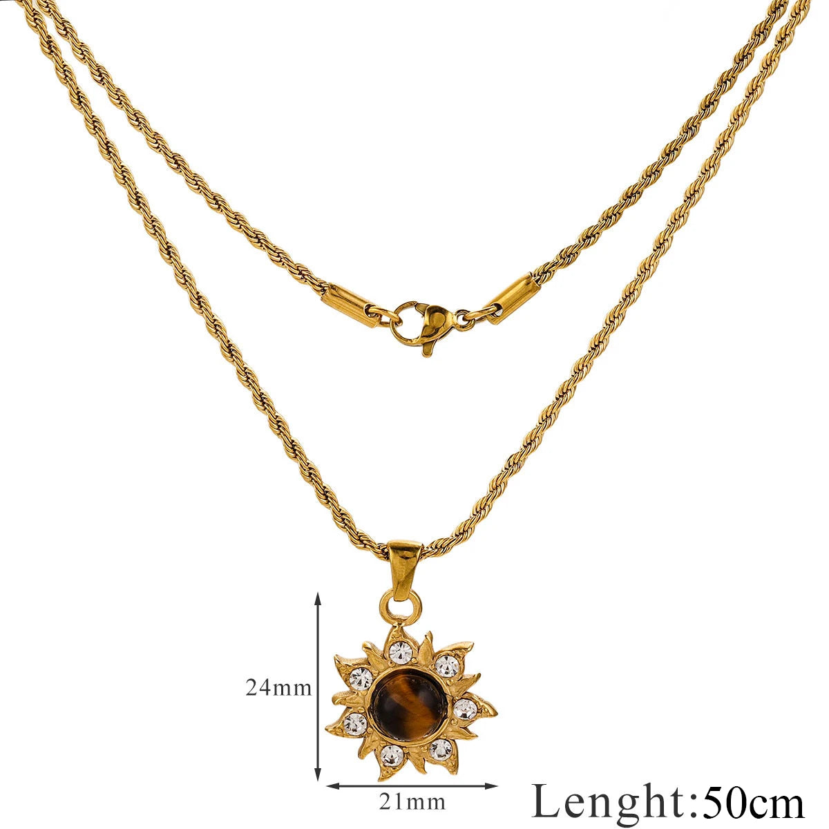 Tiger Eye Necklace - VEYAROSE