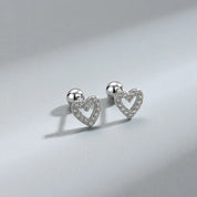 CZ Crystal Hoop Huggie Earrings - VEYAROSE