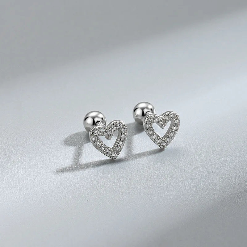 CZ Crystal Hoop Huggie Earrings - VEYAROSE