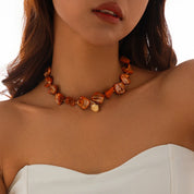 Shell Starfish Conch Necklace - VEYAROSE