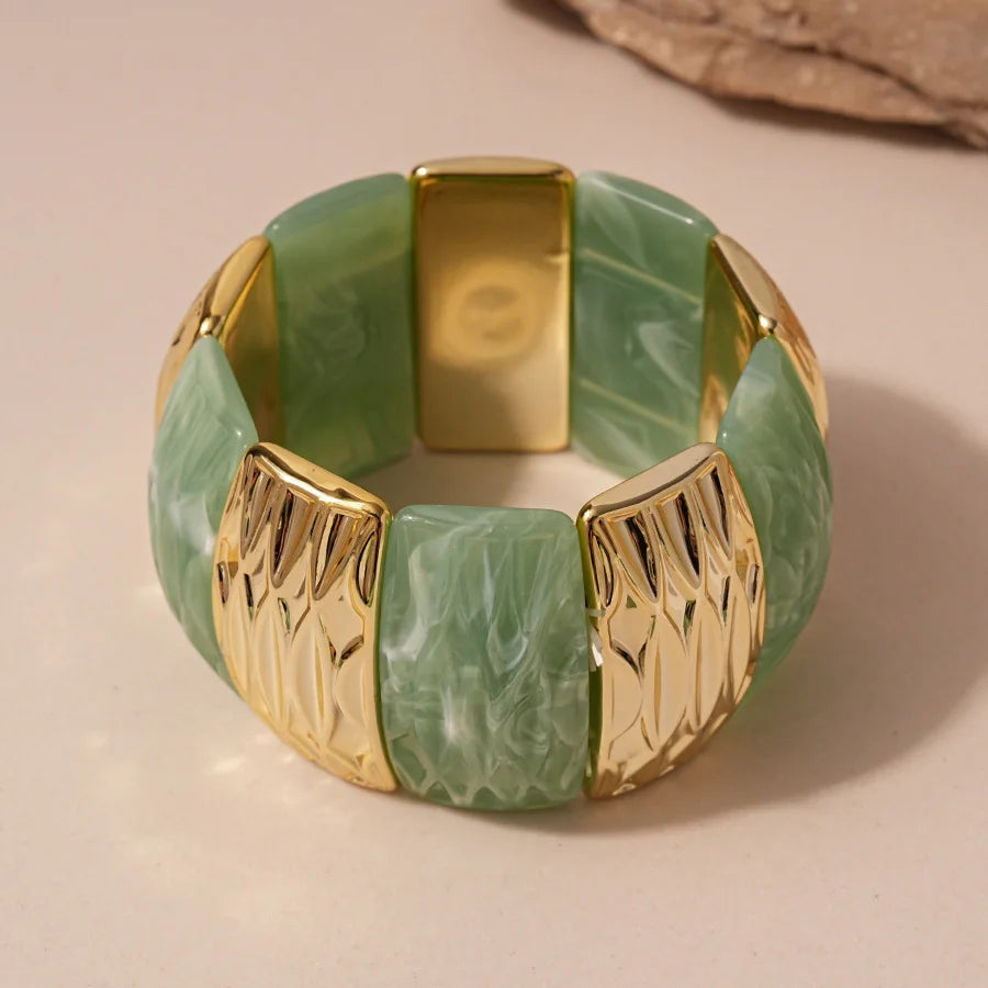 Acrylic Geometric Organic Cuff Bracelet - VEYAROSE