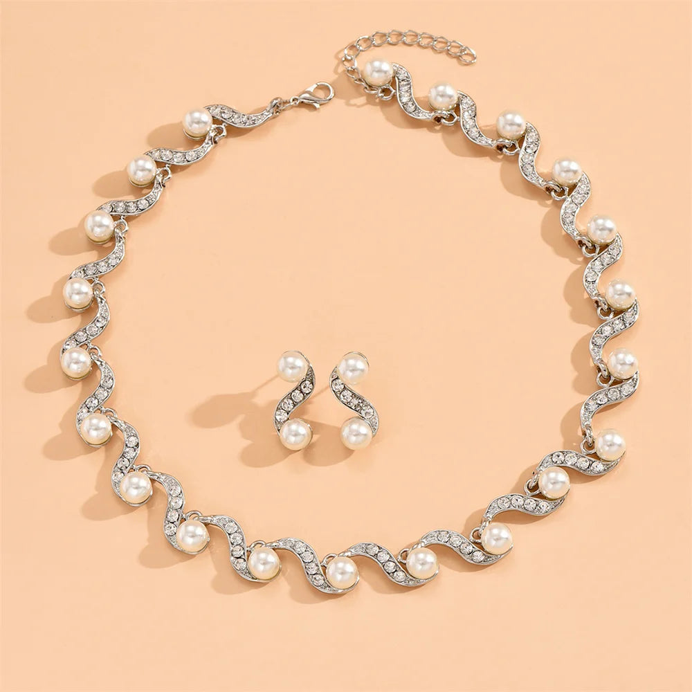 Pearl Jewelry Set - VEYAROSE