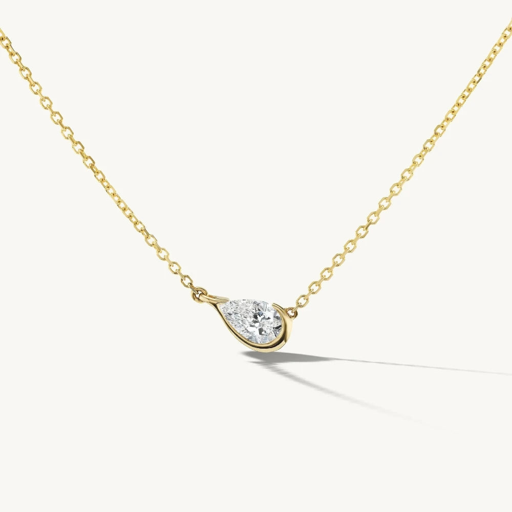 Crystal Tassel Teardrop Necklace - VEYAROSE