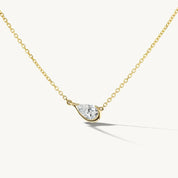 Crystal Tassel Teardrop Necklace - VEYAROSE
