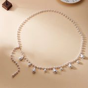 Pearl Baroque Beaded Choker Necklace - VEYAROSE