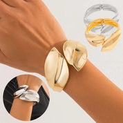 Chunky Wide Cuff Bracelet - VEYAROSE