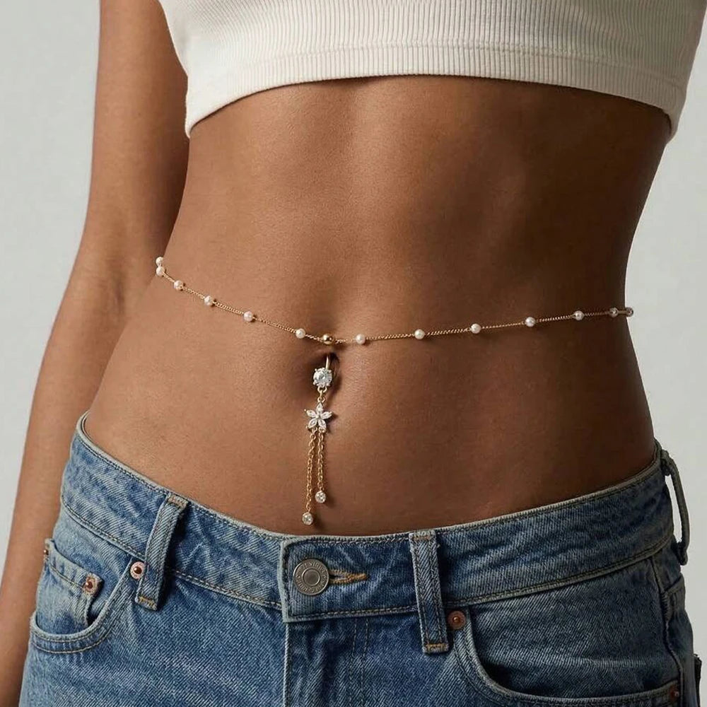 Rhinestone Body Chain - VEYAROSE