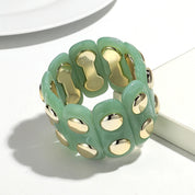 Acrylic Geometric Organic Cuff Bracelet - VEYAROSE
