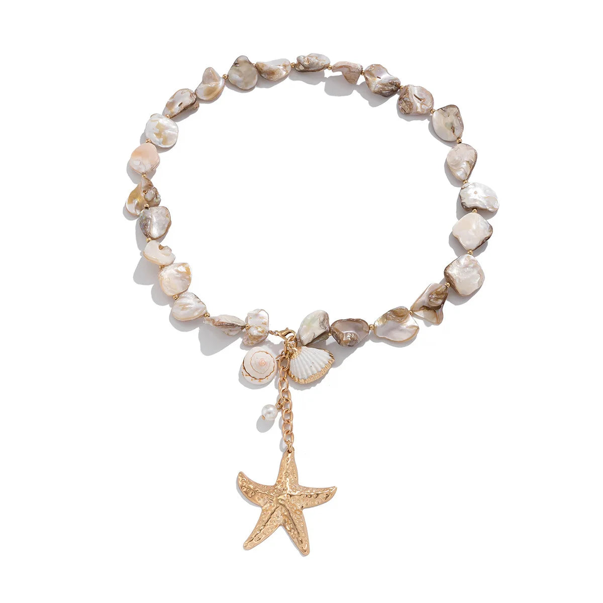 Shell Starfish Conch Necklace - VEYAROSE