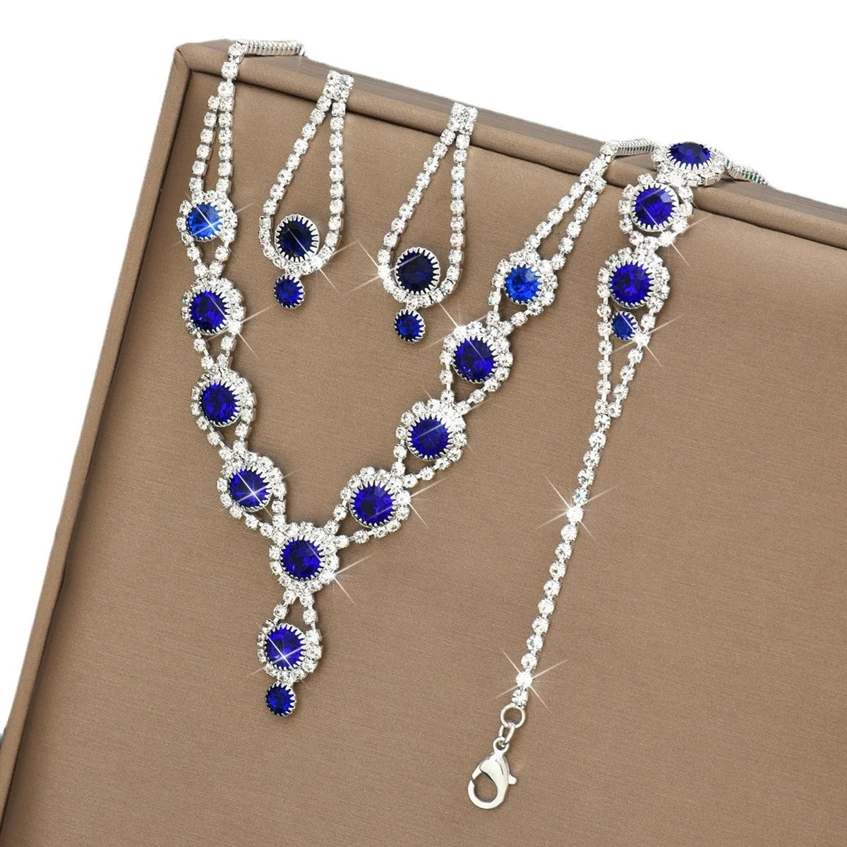 Rhinestone Colorful Jewelry Set - VEYAROSE