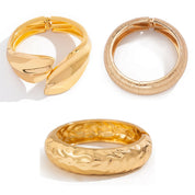 Geometric Chunky Wide Ring - VEYAROSE